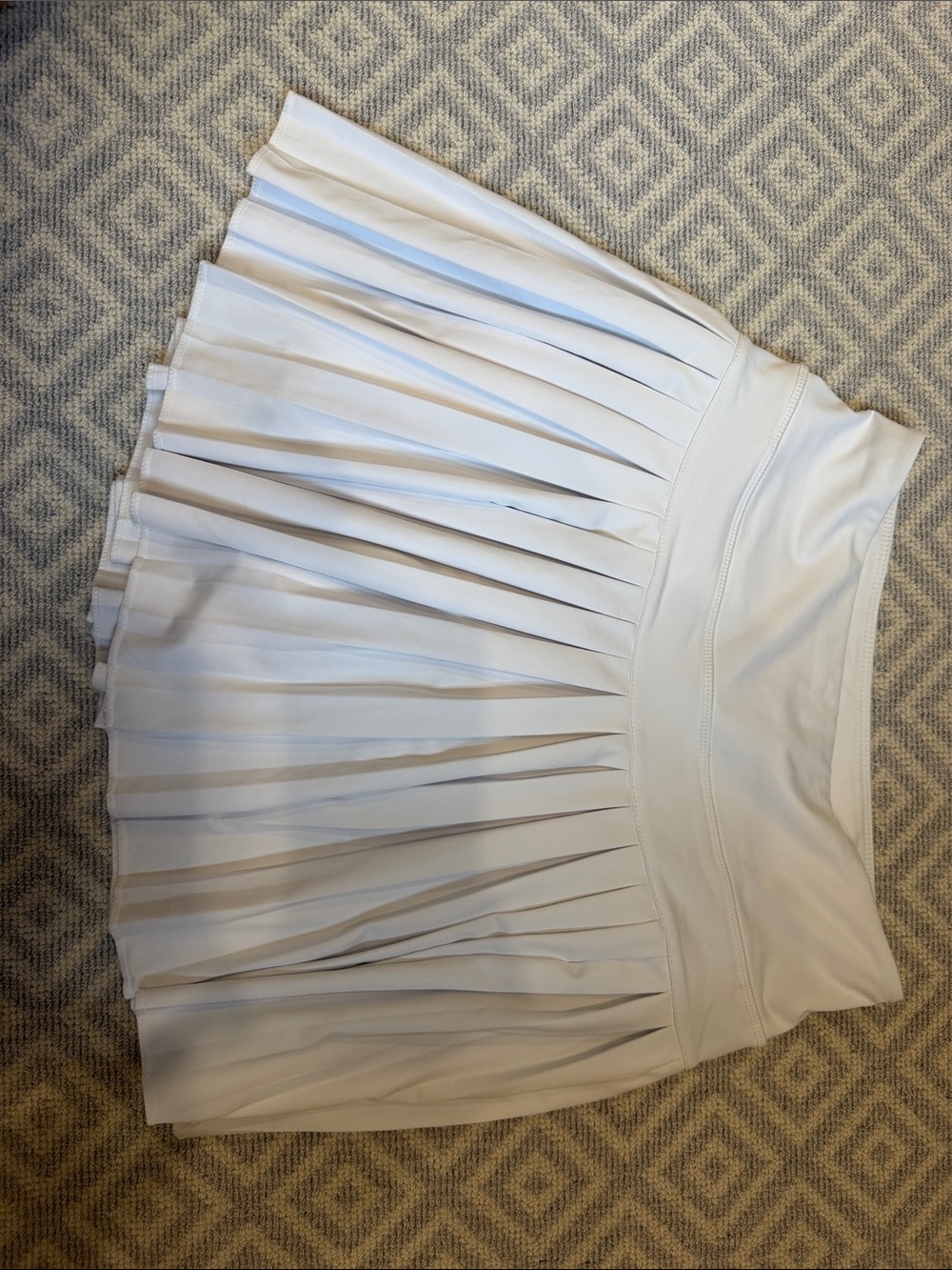 white gold hinge tennis skirt
